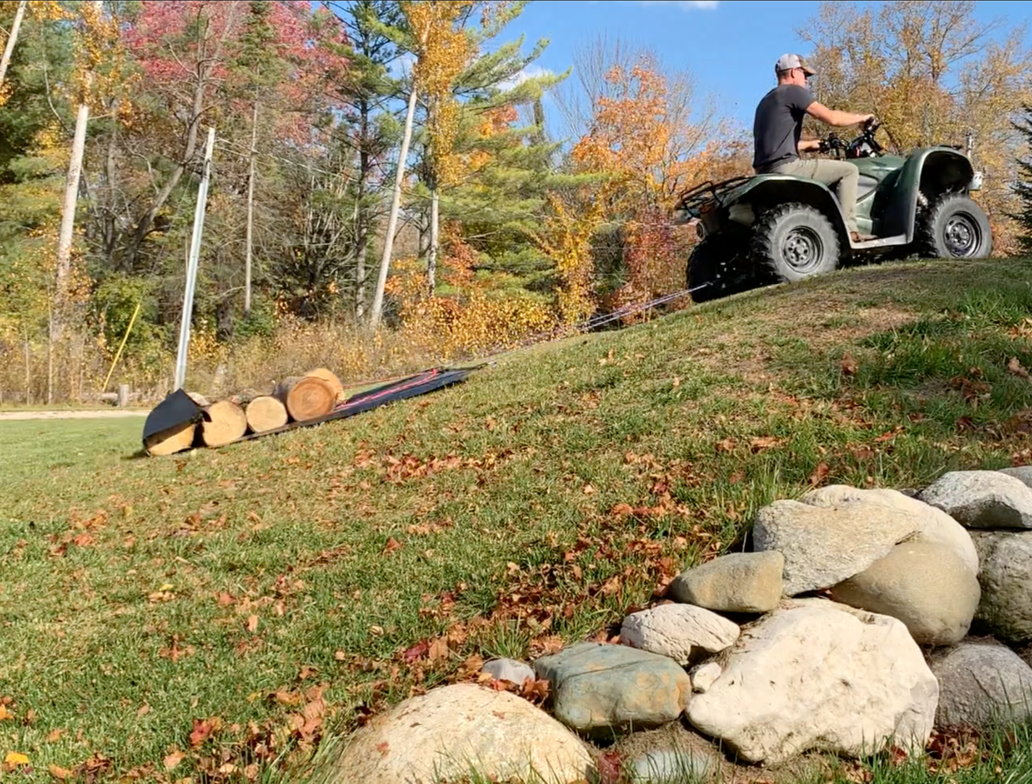 Yardwork HAULER - 600 lb Capacity - 7' X 5' - Move Debris, Logs, Leaf, Wood Chips, Pavers - Multipurpose Yard Sled