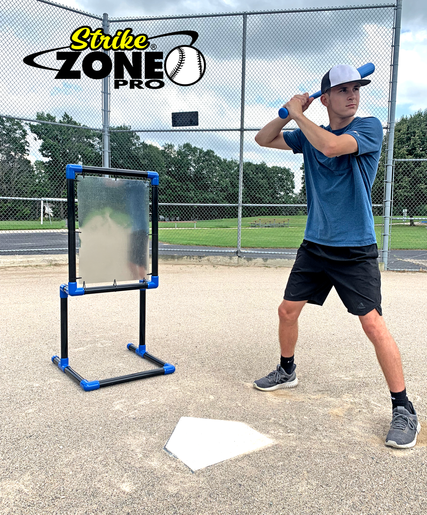 the strike zone pro wiffle ball and blitzball strike zone target PVC , height adjustable, steel or vinyl strike zone, waffle ball strike zone, blitzball strike zone