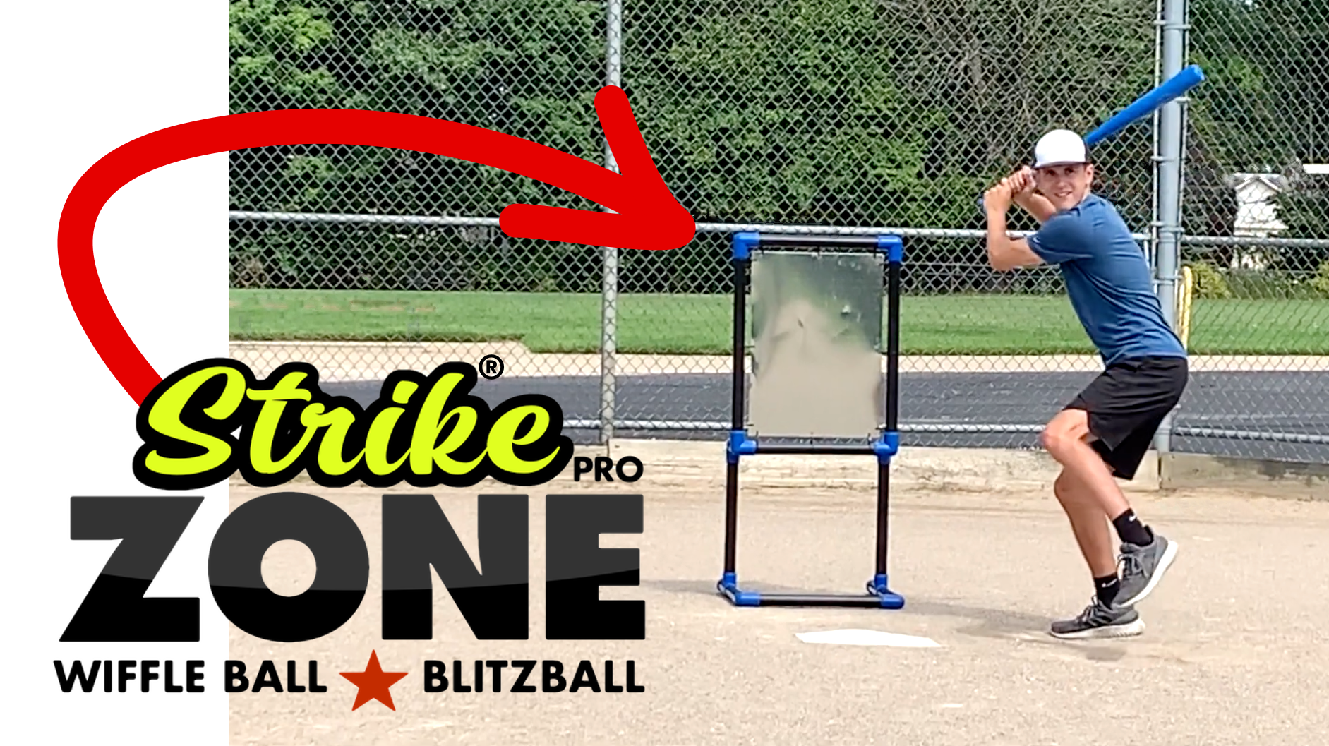 SZP Strike Zone Pro - Wiffle Ball And Blitzball Strike Zone PVC Target